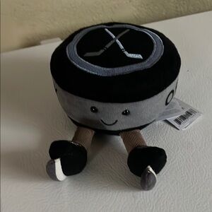 Jellycat Black and Gray Accent Pillow Soft Minimalist Design